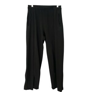 MATTHILDUR Black Pull-On Pants — Sculpted Minimalist Straight-Leg Size Medium